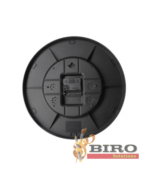 Ceas de perete din plastic Optima CAFFELATTE, alb